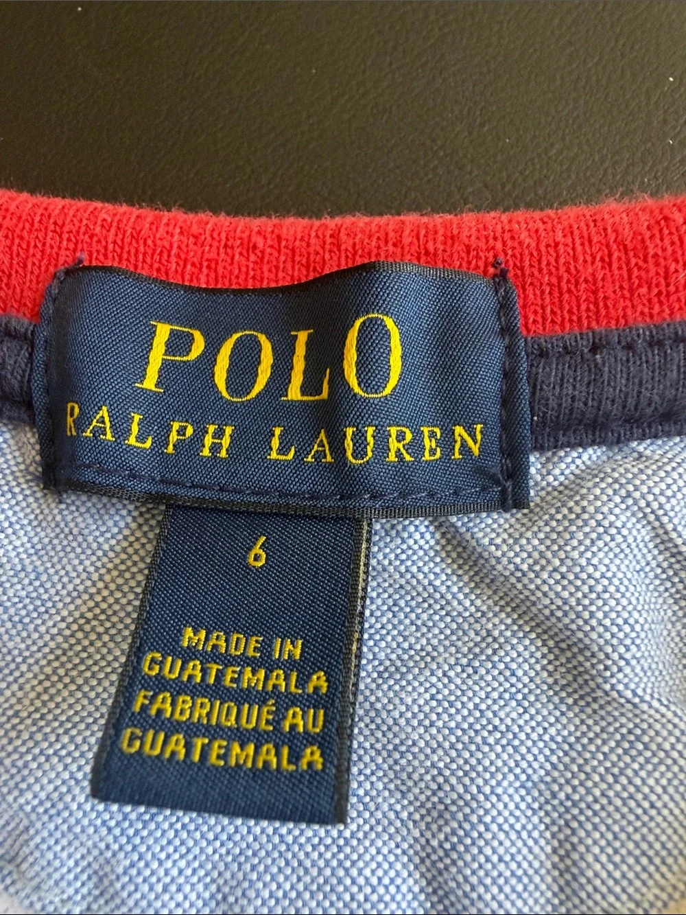 Polo Ralph Lauren Boys Size 6 Big Pony Crest Rugby Polo Shirt Lot 2